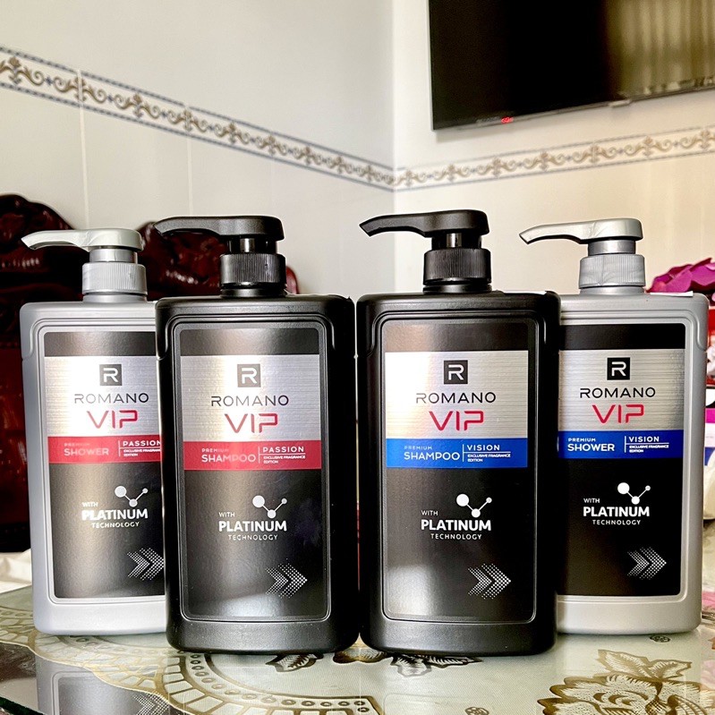 Dầu Gội Và Sữa Tắm Cao Cấp Romano Vip Vision - Vip Passion 650Gr (650G)