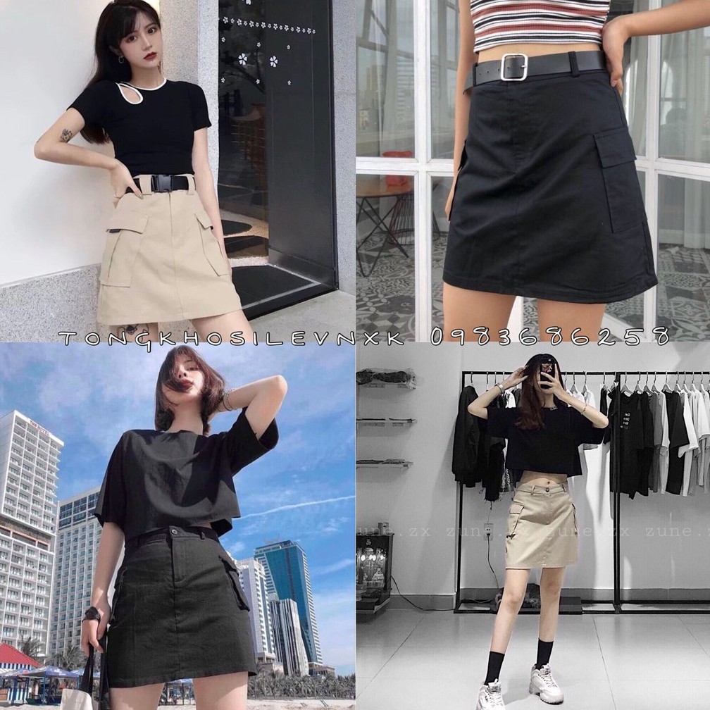 [SIÊU RẺ] QUẦN GIẢ VÁY KAKI TÚI HỘP NỮ (BOX SKIRT) | BigBuy360 - bigbuy360.vn