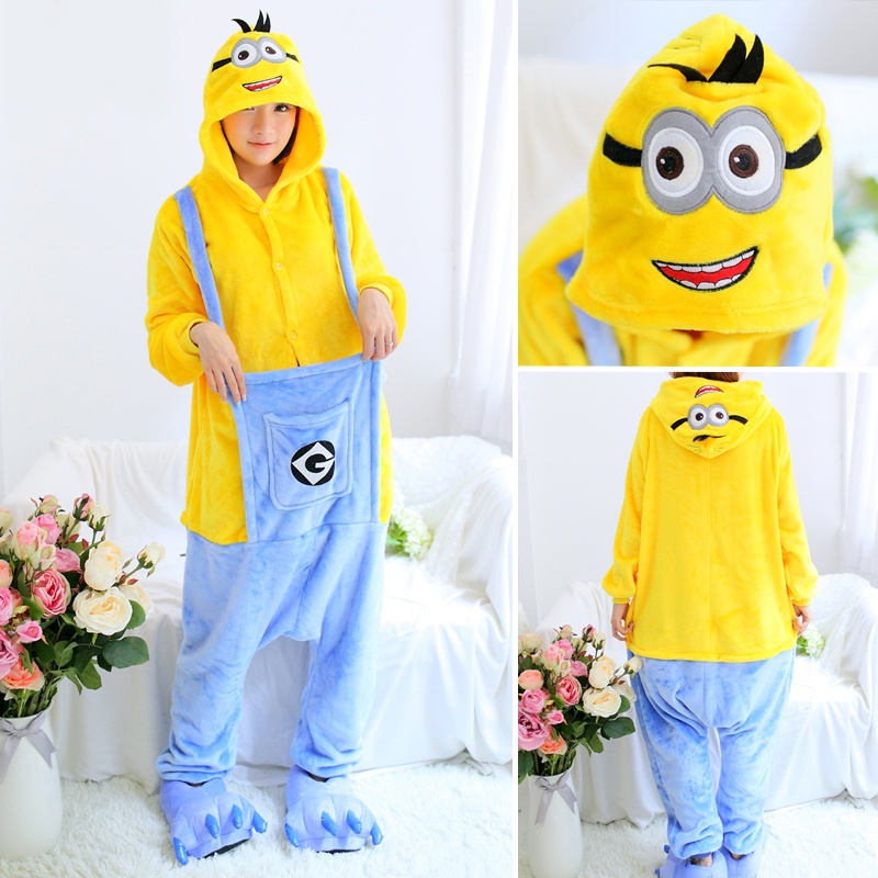 Kigurumi Bộ Đồ Ngủ Liền Thân Hình Thú Hoạt Hình Cho Nam Và Nữ