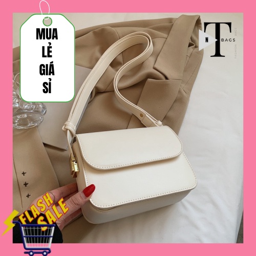 Túi xách nữ xinh túi đeo vai kẹp nách đeo chéo da trơn cao cấp