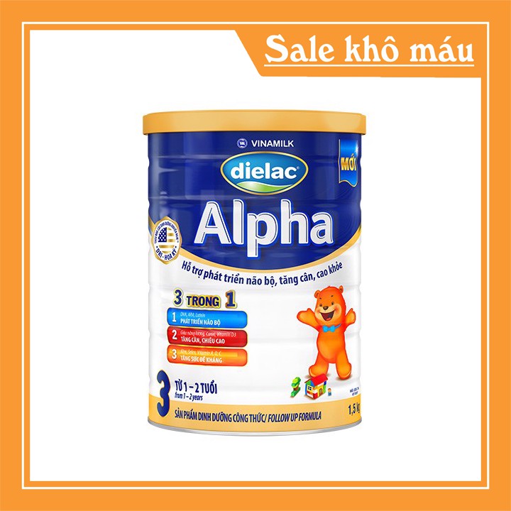 sữa bột dielac anpha số 3 lon 1.5kg