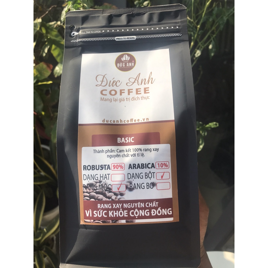 1kg Cà phê pha PHIN dạng BỘT tỉ lệ 9:1 ( 90% Robusta + 10% Arabica) - Đức Anh Coffee- Cà phê RANG MỘC