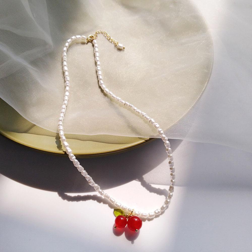 EXPEN Dây Chuyền Mặt Quả Cherry Thời Trang Hàn Quốc