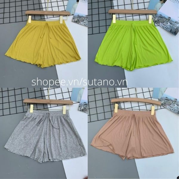 Quần short thun lạnh cạp chun - sooc mặc nhà mùa hè, Quần ngủ vải cotton mịn mát co giãn q604 sutano | WebRaoVat - webraovat.net.vn