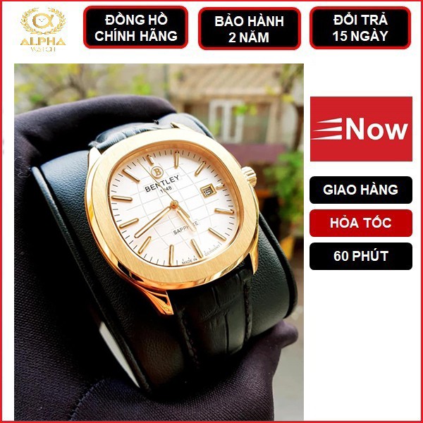Đồng hồ nam dây da chính hãng Bentley BL1869 BL1869-10