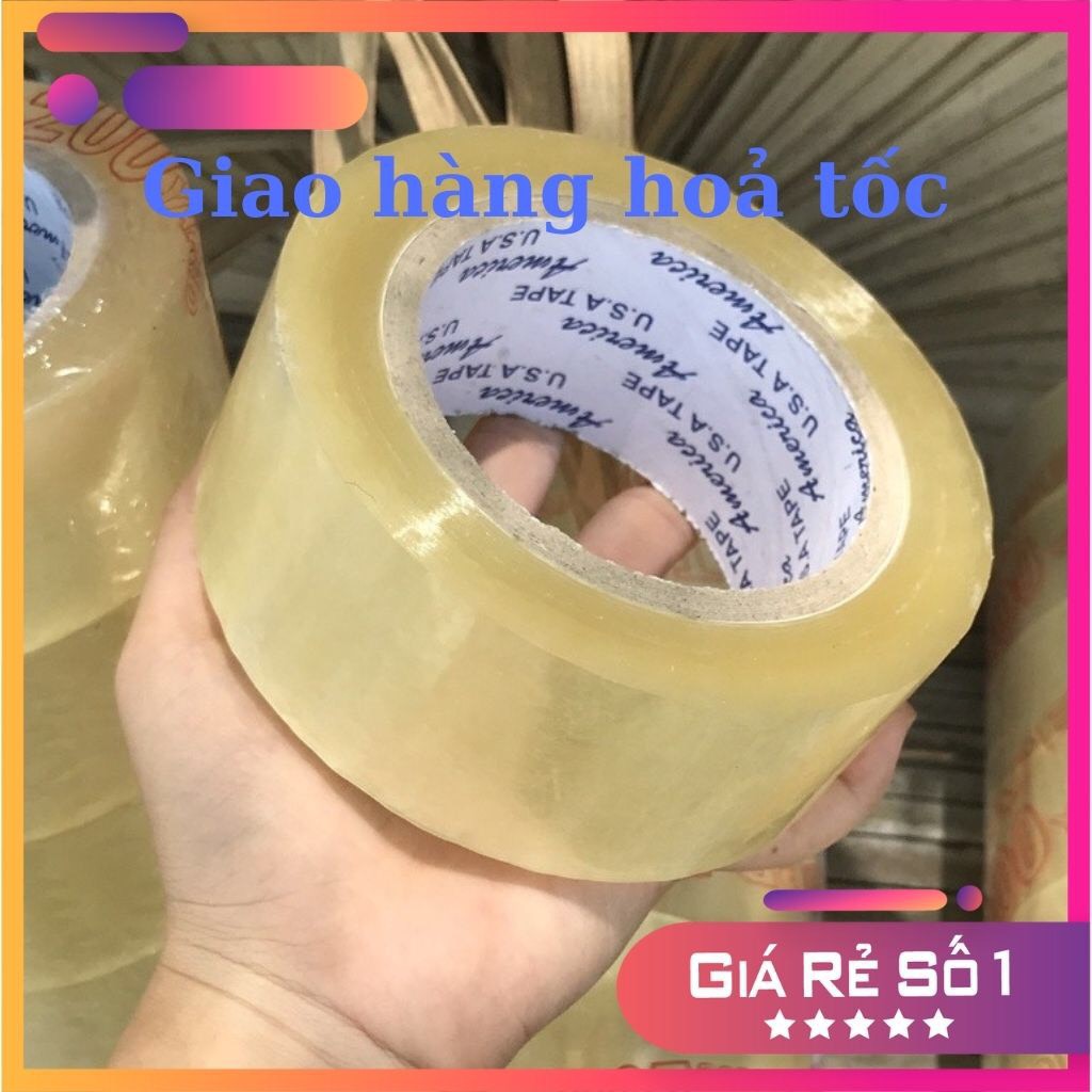 Băng Keo Trong / Đục 200yard Lõi Giấy - Đóng Gói Hàng