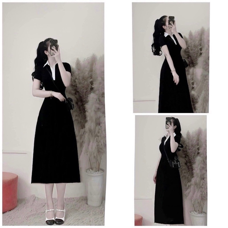 Đầm Polo dáng dài Bigsize Phom siêu hách dáng 60kg đến 95kg