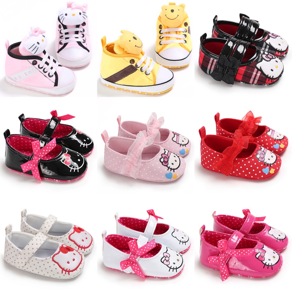 Giày Sneaker Đế Mềm Chống Trượt Thoáng Khí Dễ Thương Cho Bé Tập Đi