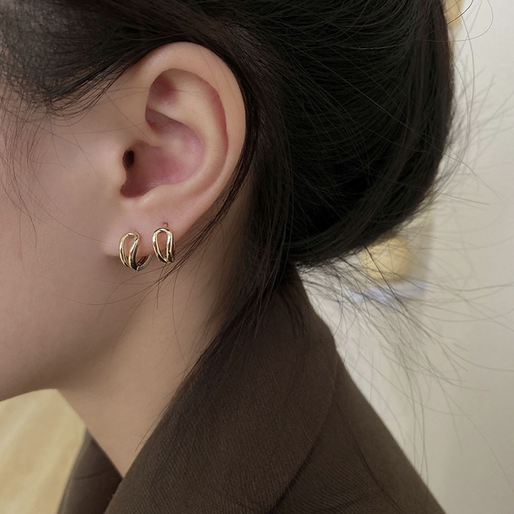 Hoa Tai Dạng Vòng Thời Trang Dành Cho Nữ