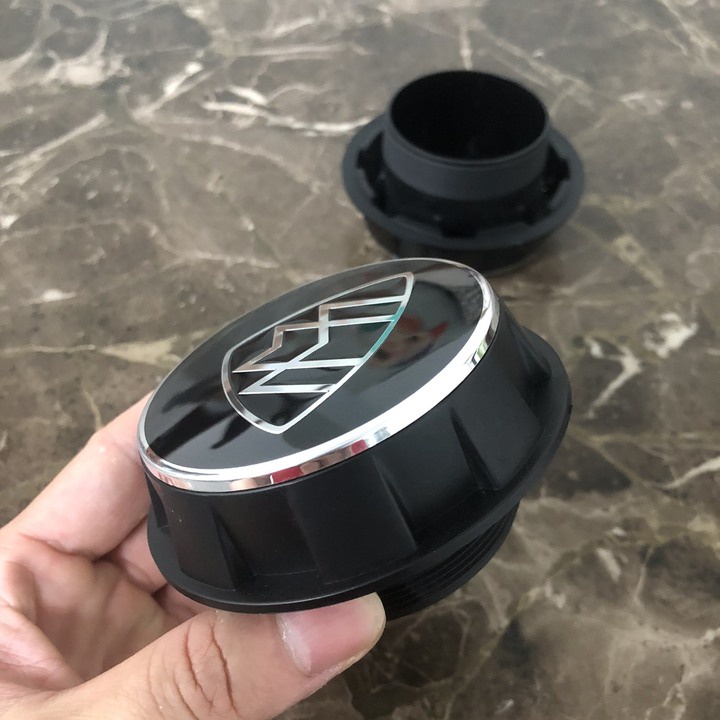 Logo chụp mâm, ốp lazang bánh xe ô tô Maybach TY-MB Đường kính ngoài 75MM