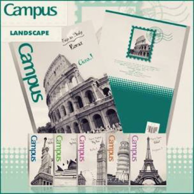 Combo 5 VỞ KẺ NGANG CAMPUS 200 TRANG
