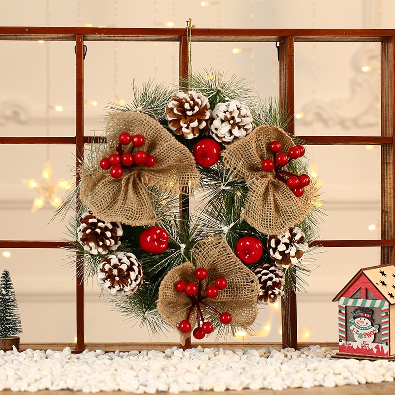 Vòng nguyệt quế trang trí Noel