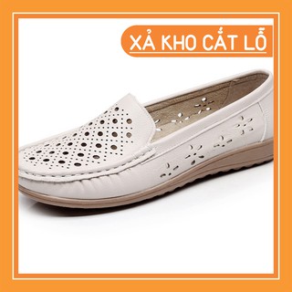 GIÀY MỌI NỮ, GIÀY LƯỜI DA NỮ SP64