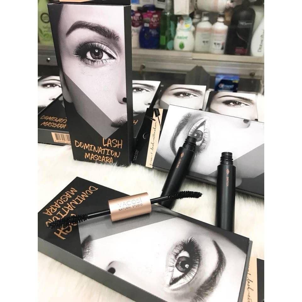 MASCARA VACOSI NATURAL LASH DOMINATION - MASCARA 2 ĐẦU LÀM DÀI, DÀY VÀ CONG MI CHỈ TRONG VÒNG 5S - 4438