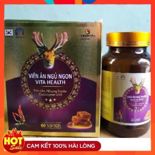 Viên ăn ngủ ngon vita health bồi bổ cơ thể (sản phẩm này không phải là thuốc và không có tác dụng thay thế thuốc