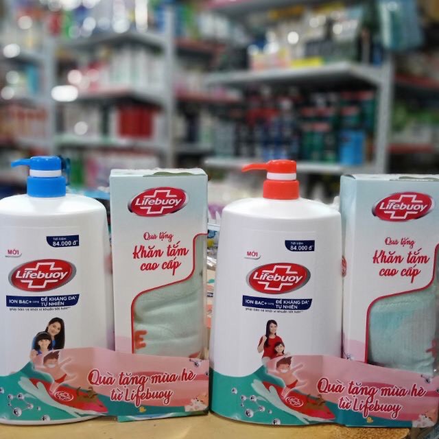 Sữa tắm Lifebuoy 850g ION BẠC TẶNG