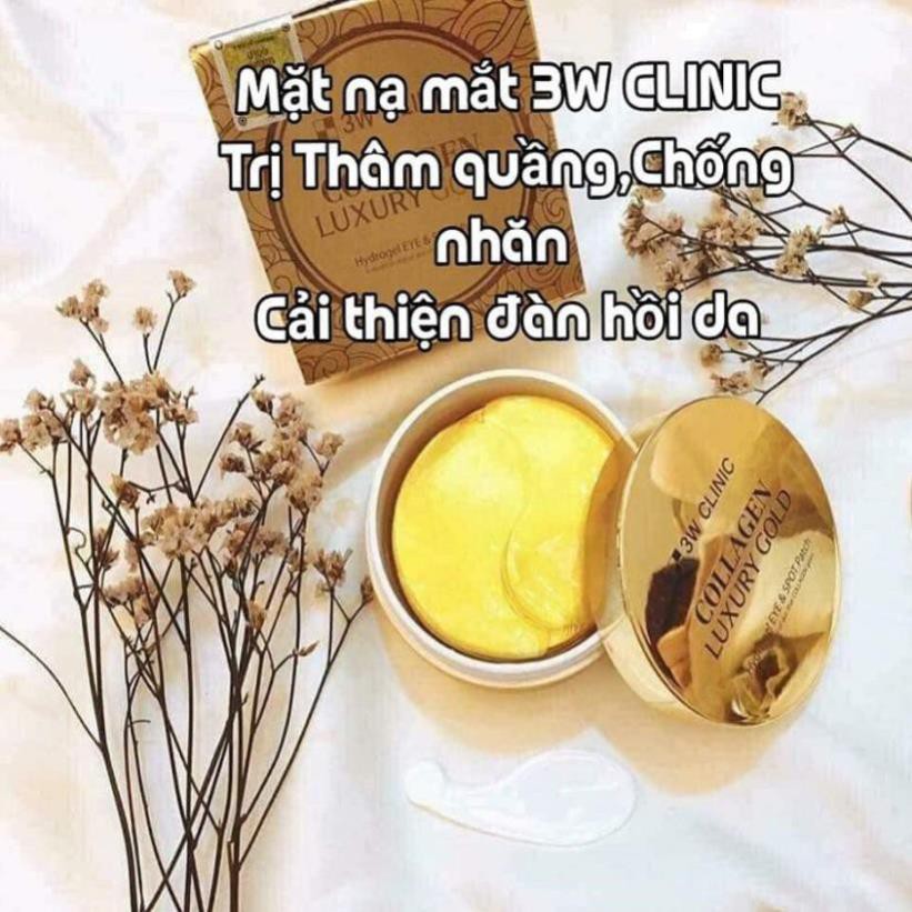 Mặt nạ mắt Collagen Luxury Gold 3w Clinic Auth Hàn Quốc