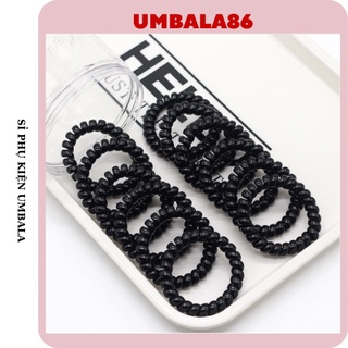 Combo 5 Chun Buộc Tóc Lò Xo ,màu đen Siêu Bền [ MÃ B302 ]