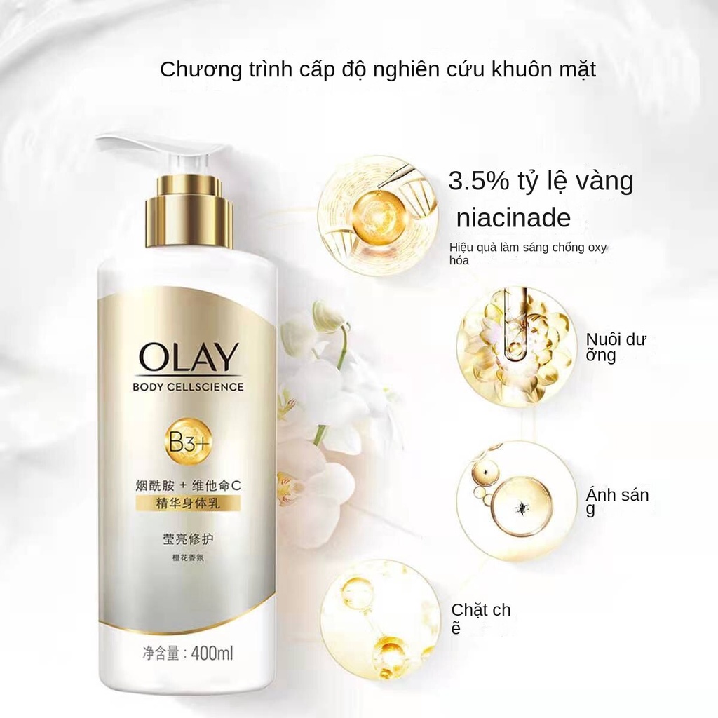 Sữa dưỡng thể làm trắng da OLAY Nuôi dưỡng, phục hồi, làm sáng và dưỡng ẩm 250ml