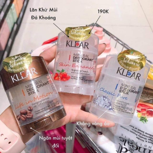 LĂN NÁCH ĐÁ KHOÁNG KLEAR