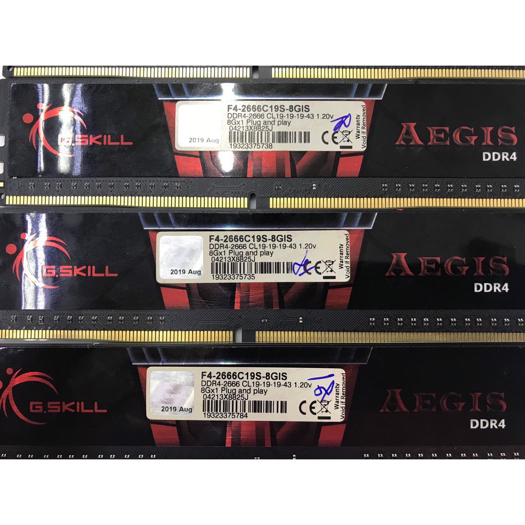 siêu sale_ Ram 8G DDR4 8G/2800 GSKILL Ripjaws tản thép đỏ đẹp xịn sò