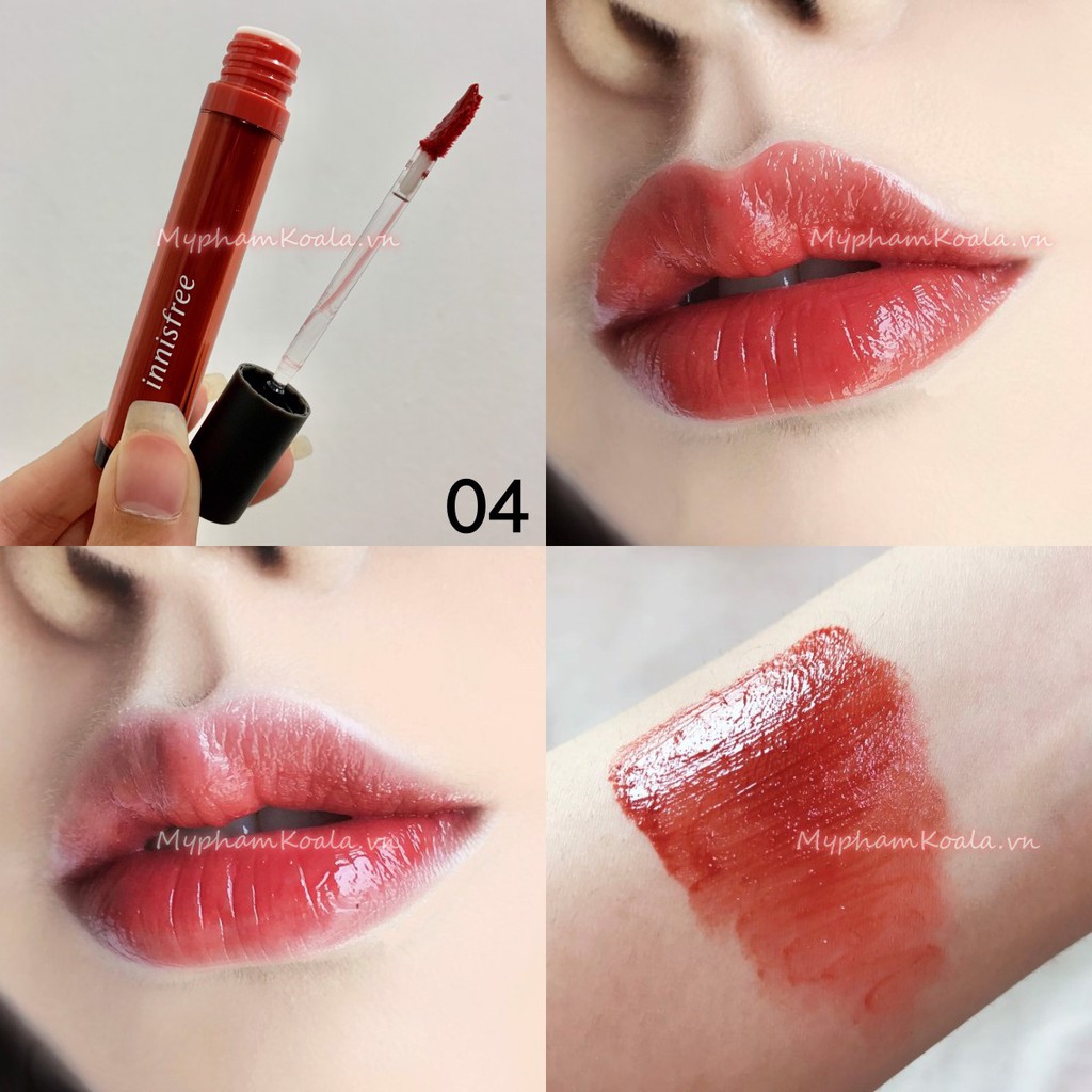 SON HỒNG TRÀ SỮA TINT BÓNG INNISFREE VIVID OIL TINT (MẪU MỚI NẮP ĐEN) | BigBuy360 - bigbuy360.vn