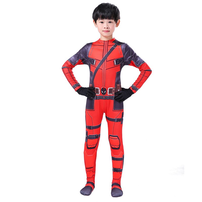 DISNEY Bộ Đồ Hóa Trang Nhân Vật Deadpool Kèm Mặt Nạ Hóa Trang