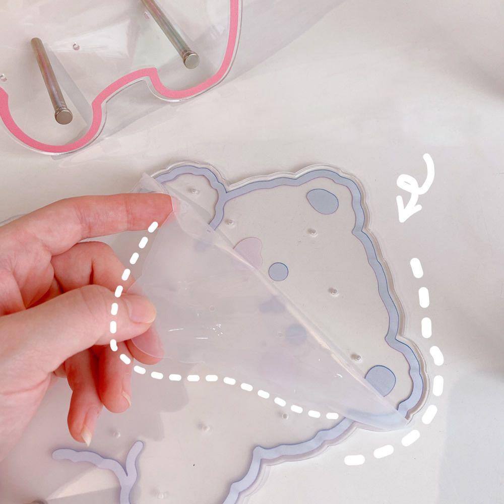 DANILO Hộp Đựng Bông Tai Trong Suốt Thắt Nơ Bằng Acrylic Kiểu Hàn Quốc Dễ Thương Cho Bạn Gái