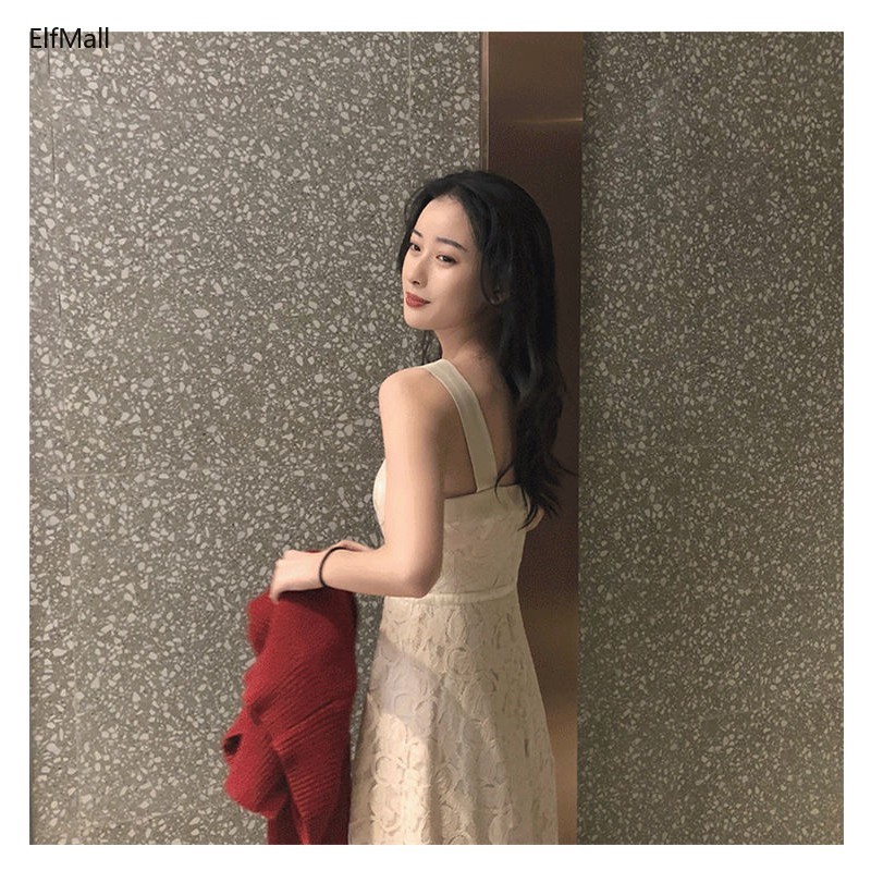 Đầm dài hai dây kiểu dáng cổ điển Pháp phong cách thời trang mùa hè cho phái nữ | BigBuy360 - bigbuy360.vn