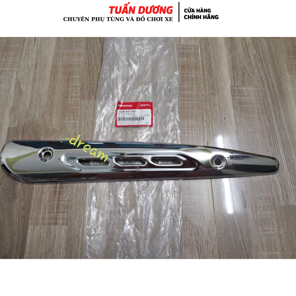 Ốp thân pô DREAM Việt zin chính hãng honda Việt Nam - chống bỏng pô lắp cho các đời supper dream 2007 đến 2013