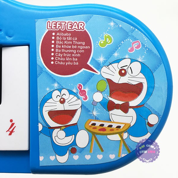 Đàn chơi đàn Organ Doraemon tiếng Việt dùng pin bằng nhựa