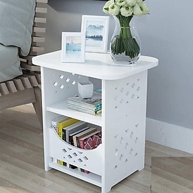 Kệ bàn trà mini họa tiết ca rô sang trọng phù hợi mọi không gian trong nhà ngoài trời KB