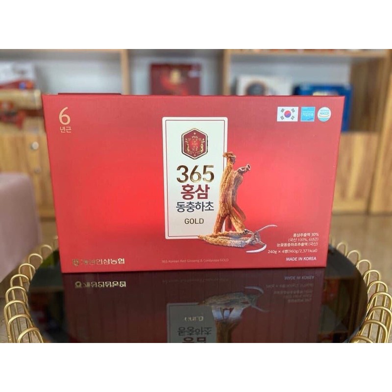 [DATE 2023] Cao Hồng Sâm Đông Trùng Hạ Thảo 365 HÀN QUỐC, Hộp 4 Lọ[NOWSHIP] | BigBuy360 - bigbuy360.vn