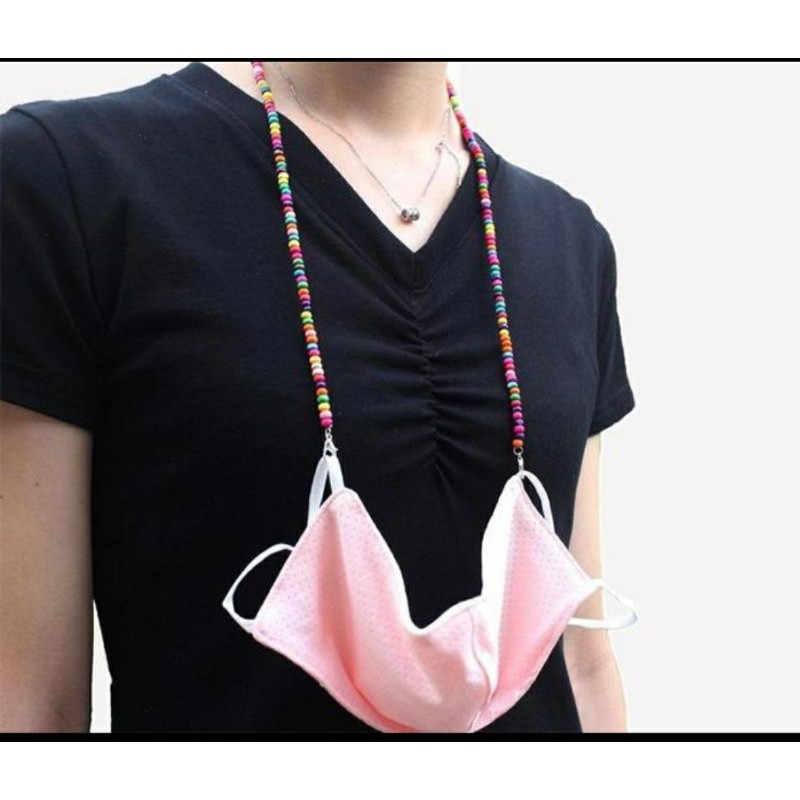 Dây đeo khẩu trang cườm mix