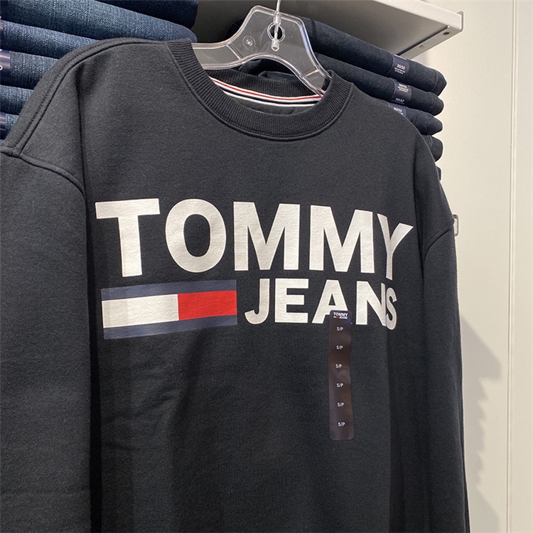 Áo Sweater Cổ Tròn In Chữ Tommy Thiết Kế Mới Năng Động Thời Trang Dành Cho Cặp Đôi