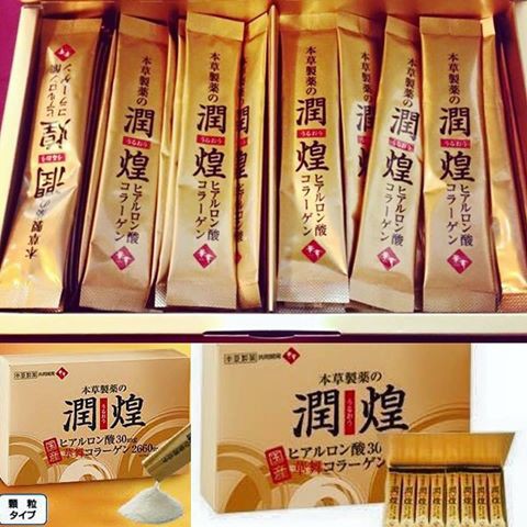 Gold Premium Hanamai Collagen Chiết Xuất Sụn Vi Cá Mập Nhật Bản Hộp 60 gói