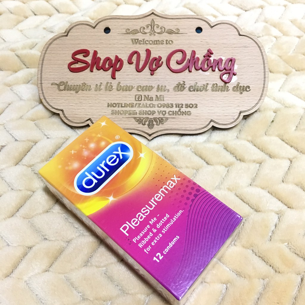 Bao cao su durex gân gai hộp 12C - HÀNG NHẬP KHẨU CHÍNH HÃNG