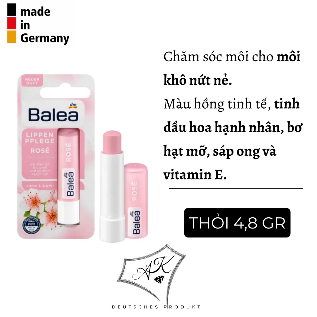 [ HÀNG ĐỨC ] - Son dưỡng môi tự nhiên từ Đức - Balea