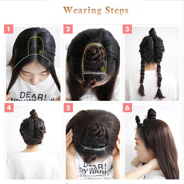 Tóc Giả 4 Kẹp Nối Dài Thẳng Bằng Sợi Tổng Hợp Vô Hình Thoáng Khí Thời Trang