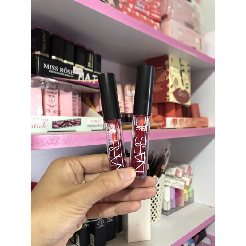 Son tint nước 2 đầu 2 màu Đỏ tươi và đỏ cherry