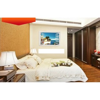 Decal dán tường Cửa sổ resort biển - DCS027