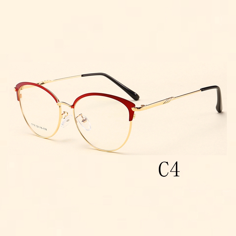 Kính mắt gọng kim loại kiểu dáng vintage thời trang cho nữ