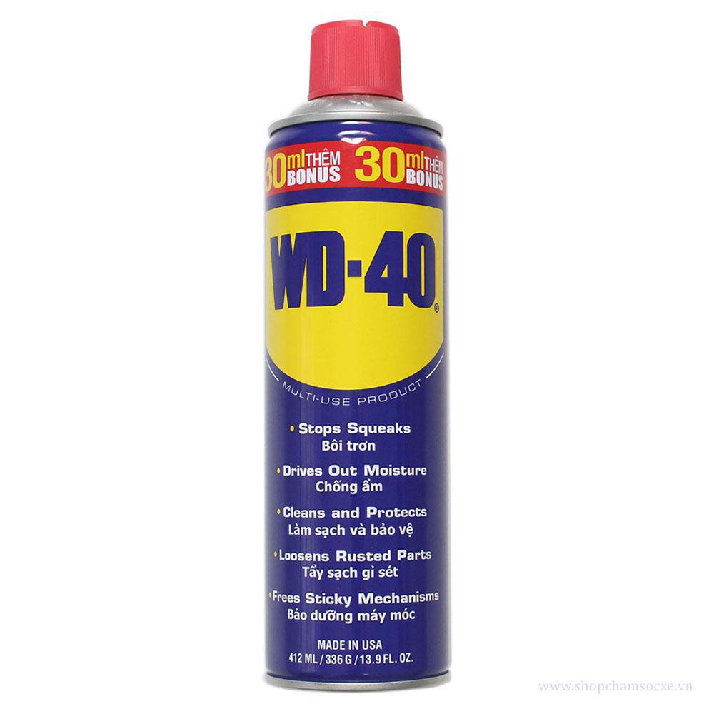 Chai xịt chống rỉ sét, bôi trơn WD-40 412ml