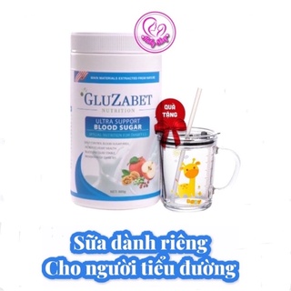 Sữa non tiểu đường Gluzabet 800g ổn định đường huyết, ăn ngon ngủ ngon+ tặng ly