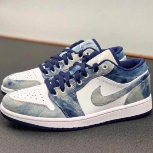 [MIỄN PHÍ SHIP] Giầy Thể Thao Air Jordan Low denim jeans màu xanh da bò | BigBuy360 - bigbuy360.vn