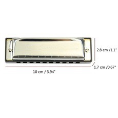 Kèn Harmonica silver Swan 10 lỗ thiết kế tiện lợi cao cấp cho nhạc Rock