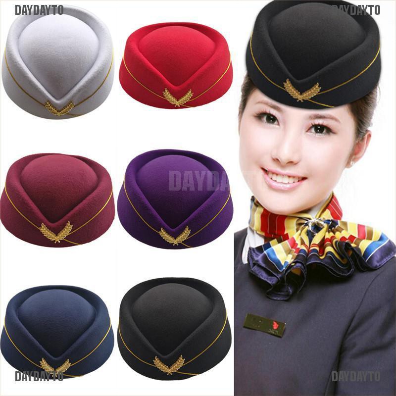 Daydayto D Mũ Len Hóa Trang Tiếp Viên Hàng Không Dành Cho Nữ