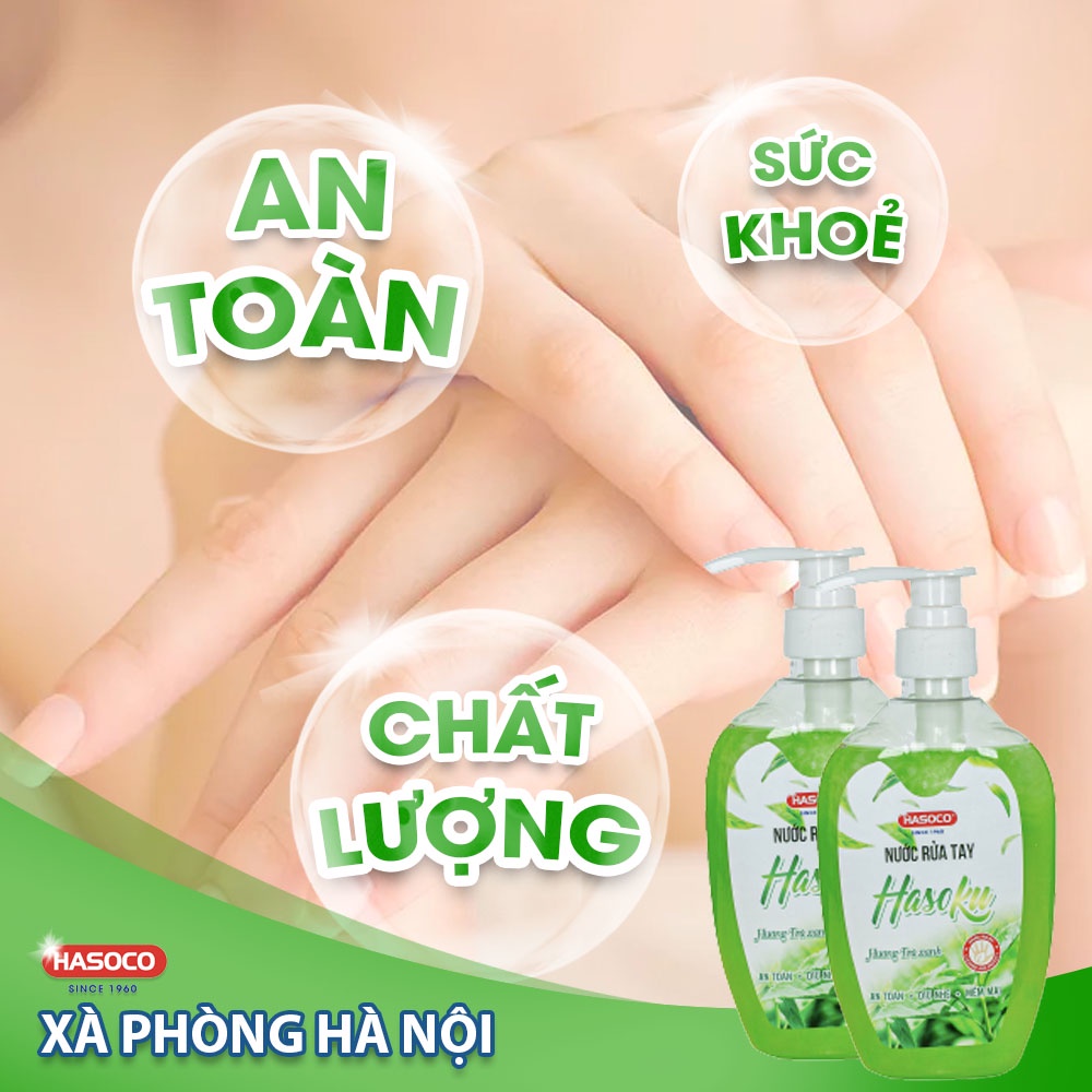 Nước Rửa Tay Hasoku Hương Trà Xanh 500g