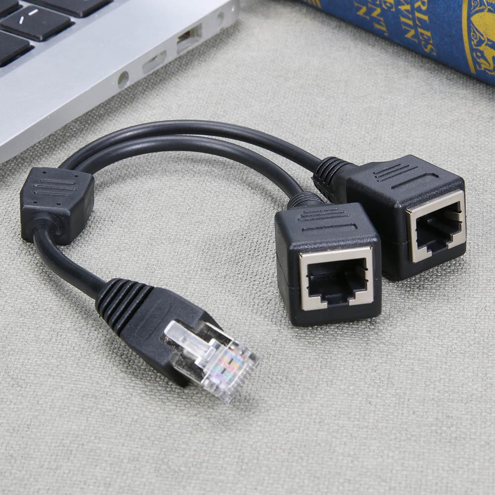 Dây cáp chia cổng mạng LAN từ cổng đực sang 2 cổng nối tiện dụng