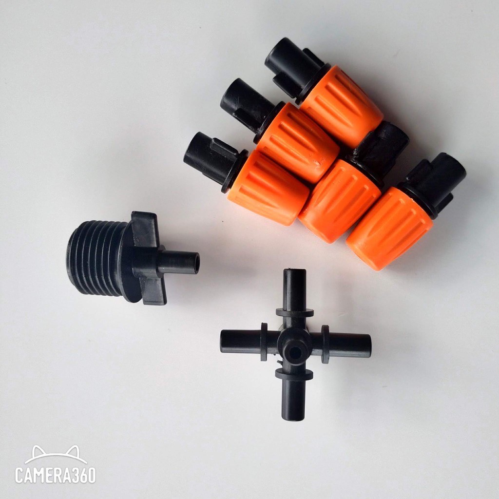 Bộ 5 đầu tưới Phun sương 50Lit/h, Khởi thủy trơn 6mm